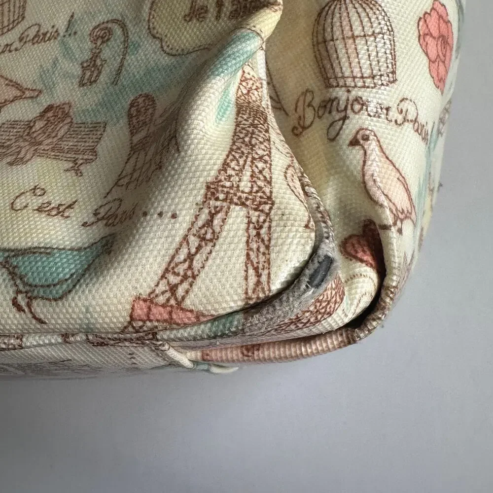 Cath Kidston Bag Womens Love in Paris Eiffel Tower Tote Carryall Cute Purse